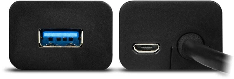 AXAGON HUE-S2BL 4x USB3.0 įkrovimo šakotuvas 1,2 m laidas, MicroUSB įkrovimas
