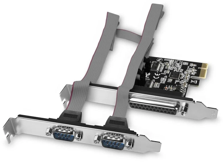 AXAGON PCI-Express kortelė su viena lygiagrečia ir dviem nuosekliosiomis jungtys 250 kbps | PCEA-PSN