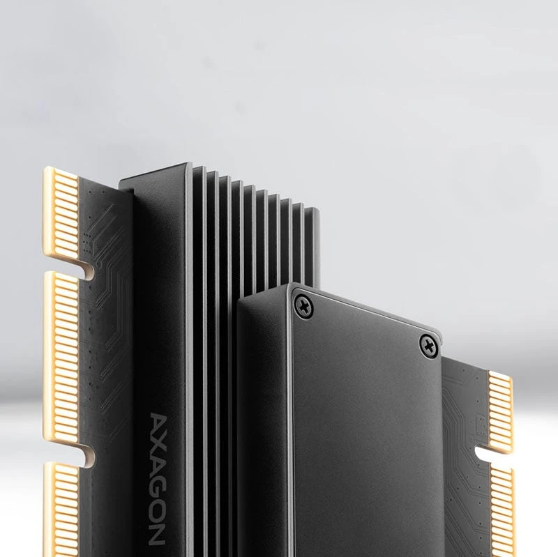 AXAGON PCI-Express x16 adapteris su aušintuvu, skirtas NVMe M.2 SSD diskui prijungti prie kompiuterio | PCEM2-XS