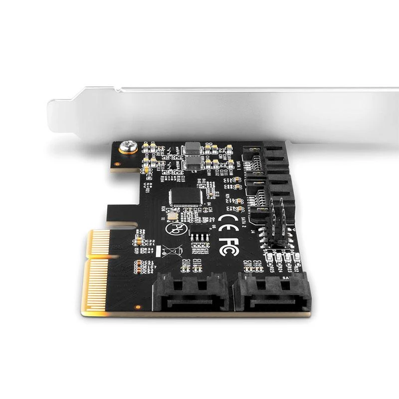 Axagon Keturių kanalų SATA III PCI-Express valdiklis su keturiais vidiniais SATA jungtys. Standartinis ir žemas profilis.