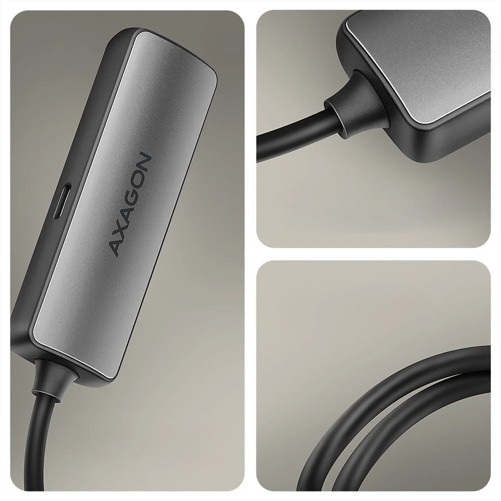 AXAGON RVC-HI8KPD USB-C - HDMI 2.1 adapter, 8K/60Hz, 4K/144Hz, HDR10+, PD 100W