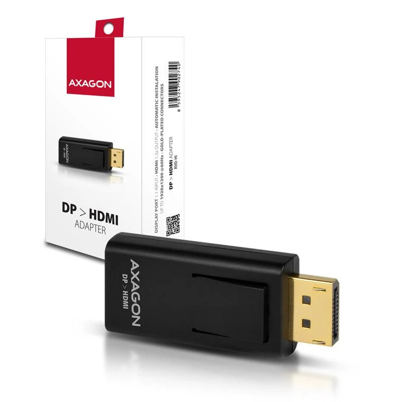 AXAGON RVD-HI, DisplayPort -> HDMI mažinimas / mini adapteris, FullHD