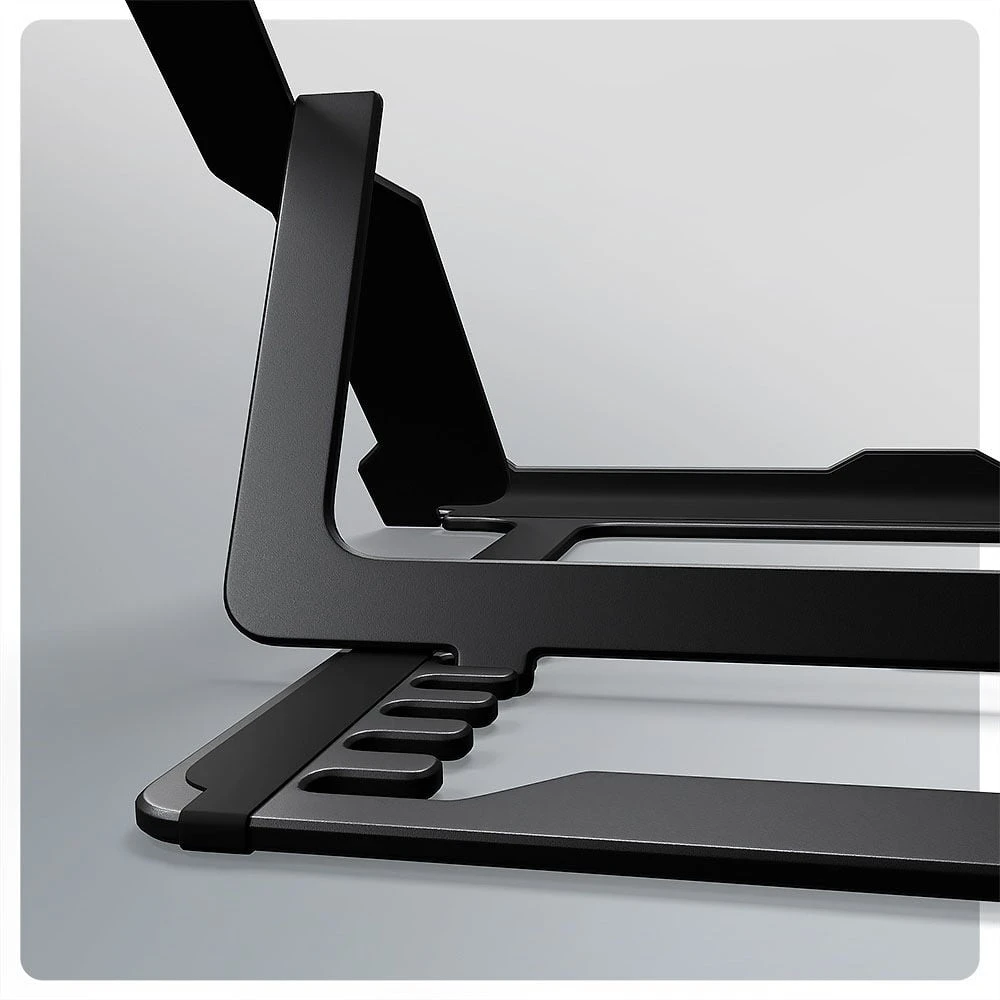 AXAGON STND-LAB Nešiojamas kompiuteris Stand, height-adjustable, foldable, aliuminio – juodas