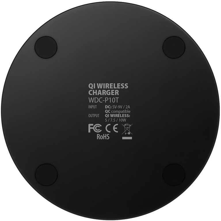 AXAGON WDC-P10T belaidžio įkrovimo stotelė su greito įkrovimo funkcija, Qi 5 / 7.5 / 10W, mikro USB
