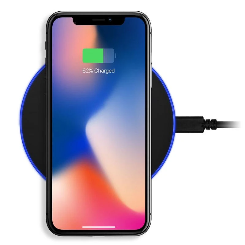 AXAGON WDC-P10T belaidžio įkrovimo stotelė su greito įkrovimo funkcija, Qi 5 / 7.5 / 10W, mikro USB