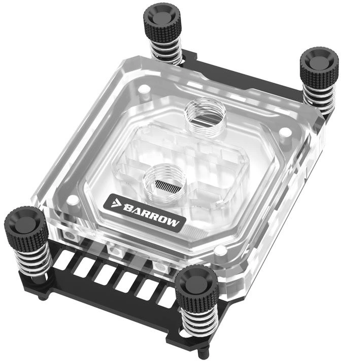Barrow AMD CPU water cooler RGB, acrylic – juodos spalvos
