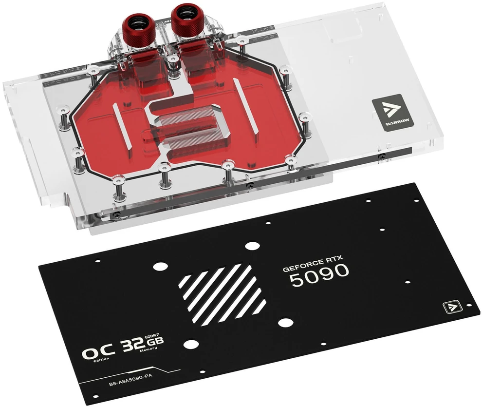 Barrow ASUS ROG Astral 5090 GPU Vanduo Block – Juodas
