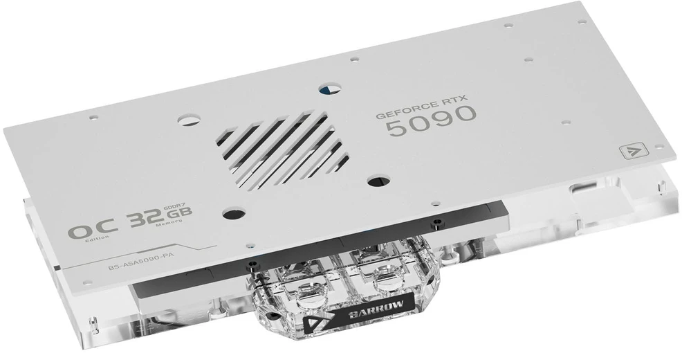 Barrow ASUS ROG Astral 5090 GPU Vanduo Block - baltas