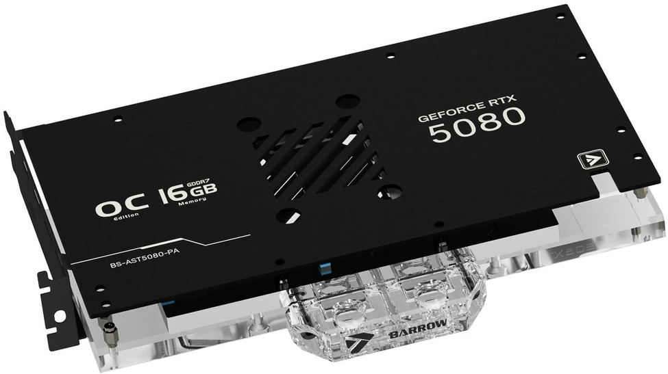 Barrow ASUS ROG TUF 5080 / 5070 Ti GPU Vanduo Block – juodas