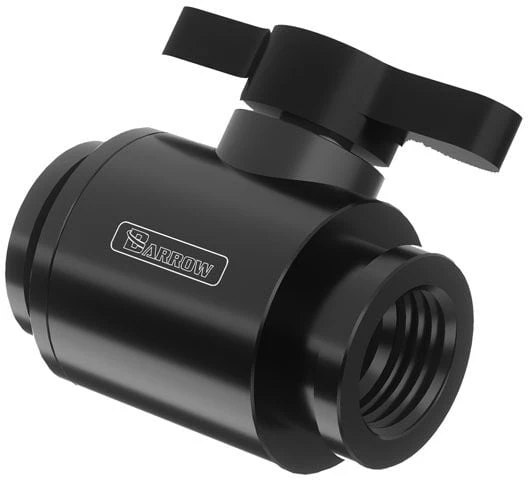 Barrow Ball Valve (10mm) G1/4 inch ball valve, juodas – juodas