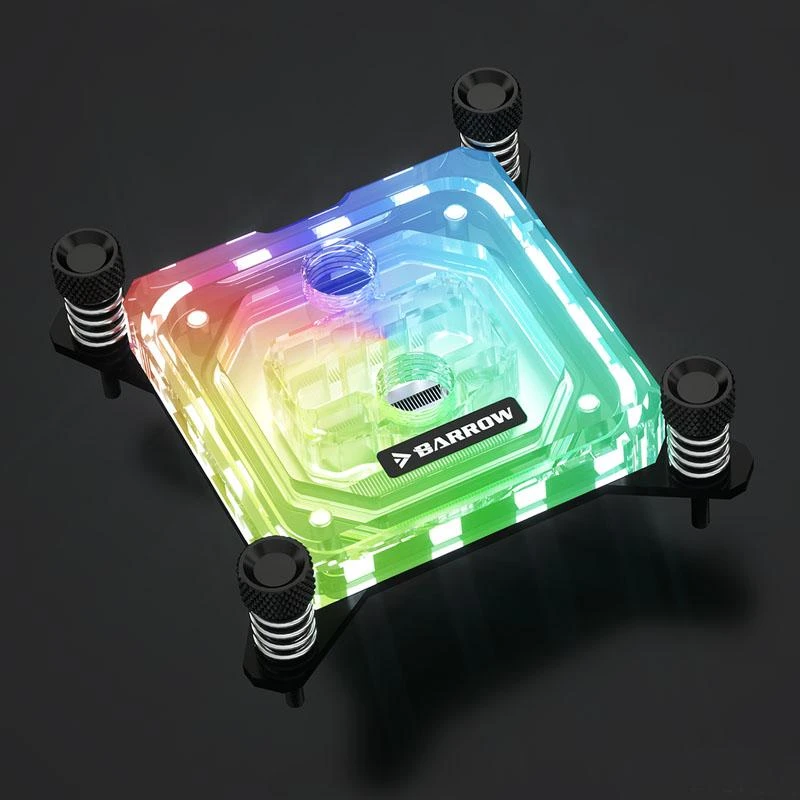 Barrow Intel CPU Wasserblock RGB,Acryl - juodas