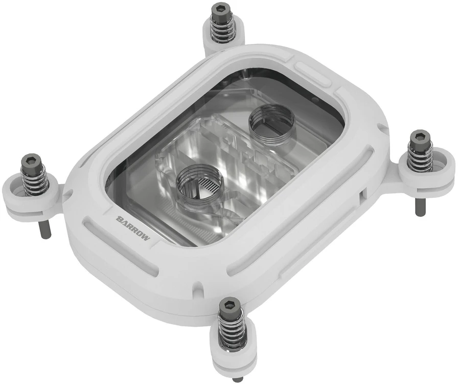 Barrow Kepler Series CPU Vanduo Block, Intel LGA 115X/1700/X99/X299 – Baltas