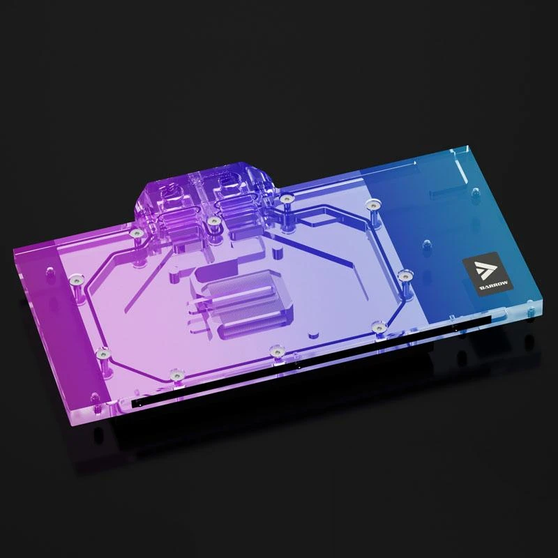 Barrow GPU vandens blokas su RGB apšvietimu