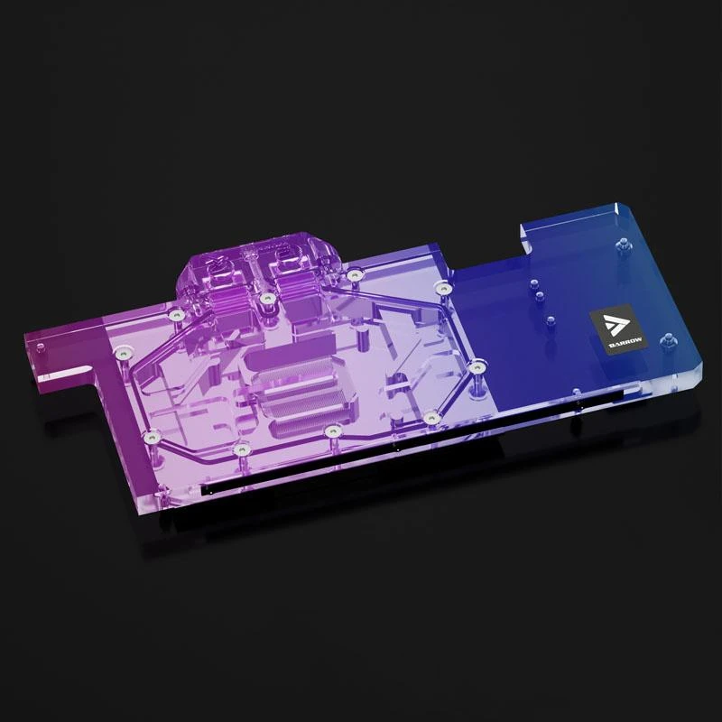 Barrow Barrow LRC2.0 visos aprėpties GPU Vanduo Block, skirtas ASUS TUF 3070 Aurora RGB – akrilas
