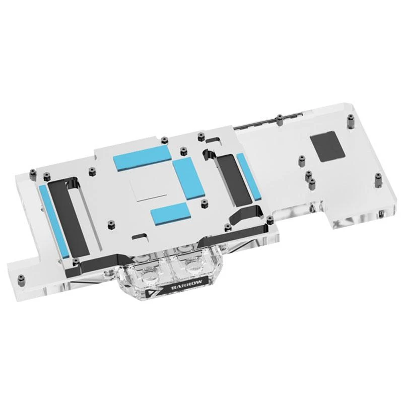 Barrow GPU vandens blokas Asus TUF 3070 su terminiais padeliais