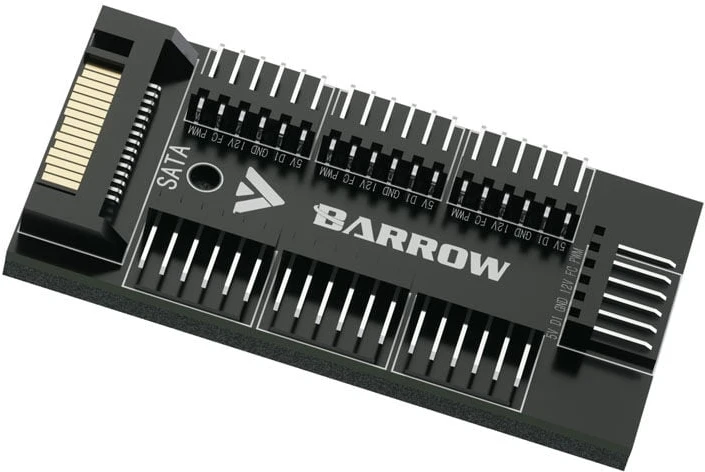 Barrow ventiliatorius ir RGB šakotuvas