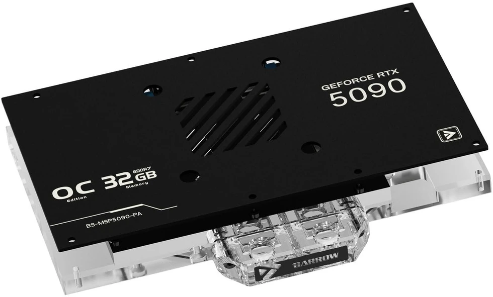 Barrow MSI Suprim 5090 GPU Vanduo Block – Juodas