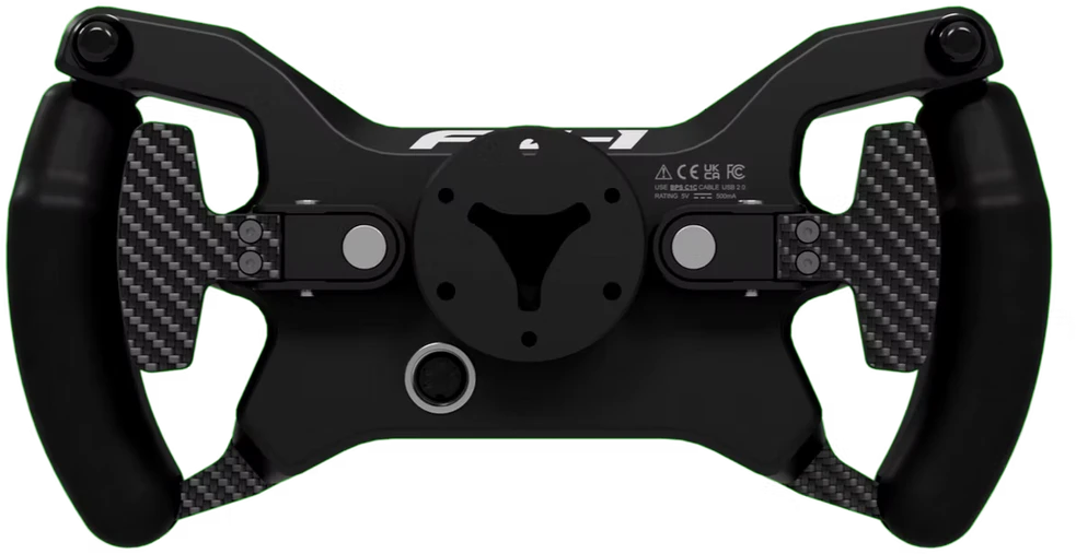 „Base Performance Simulators FW1 Formula Wheel Simracing“ vairas, RGB – juodas/karboninis