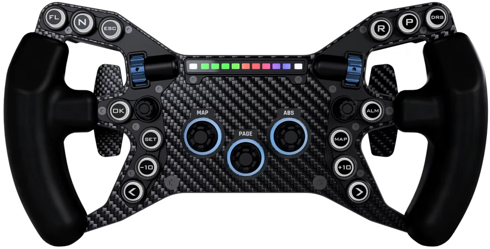 „Base Performance Simulators FW1 Formula Wheel Simracing“ vairas, RGB – juodas/karboninis