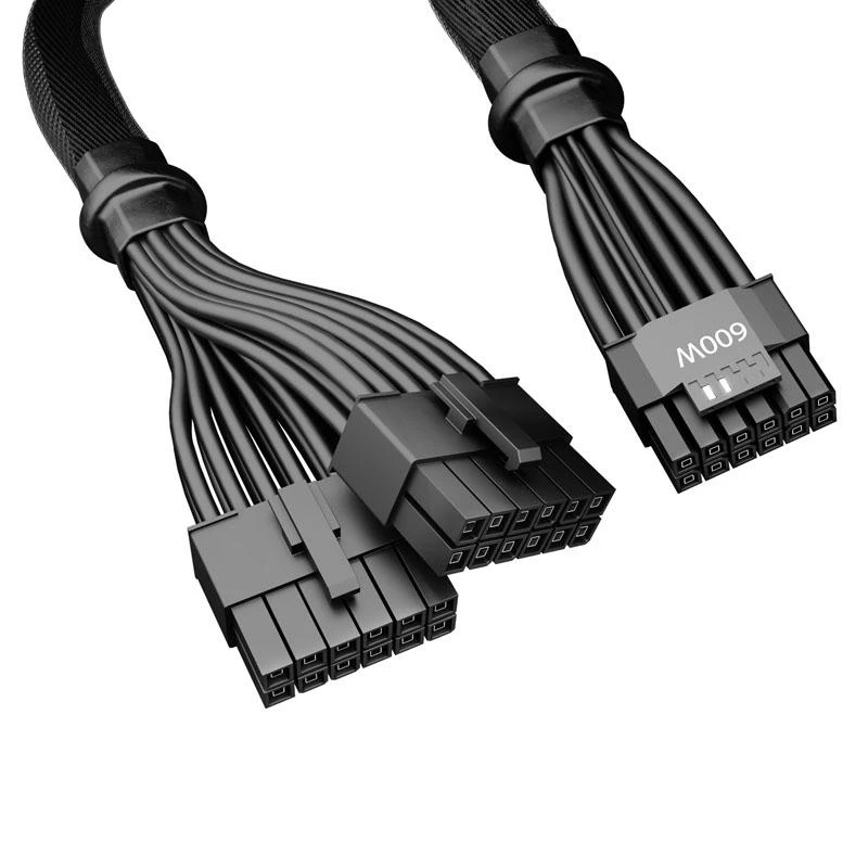 LISTAN BE QUIET 12VHPWR PCIe adapterio kabelis