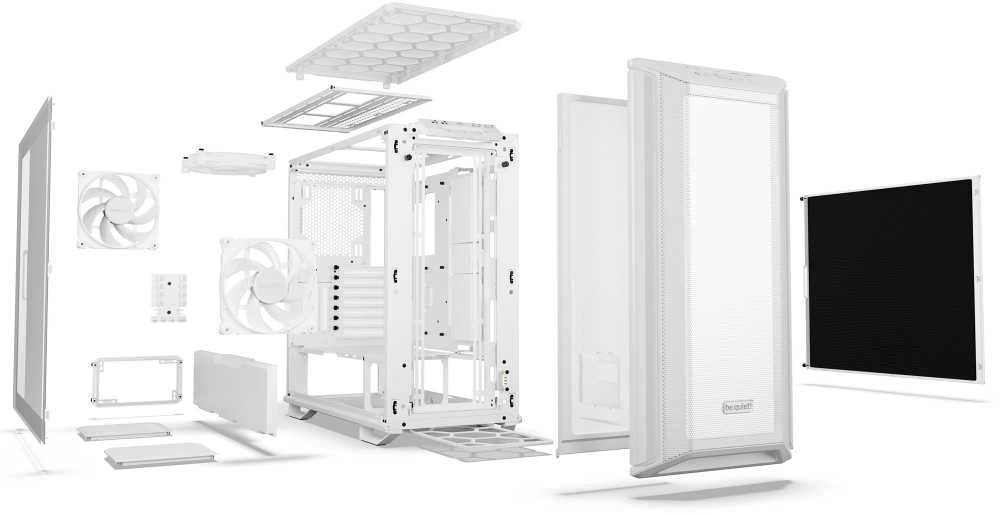 LISTAN BE QUIET Daark Base 701 Baltas ARGB
