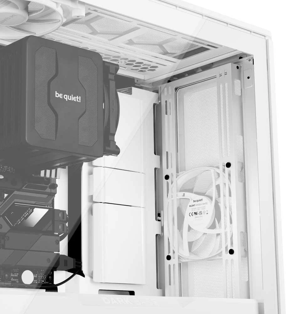 LISTAN BE QUIET Daark Base 701 Baltas ARGB