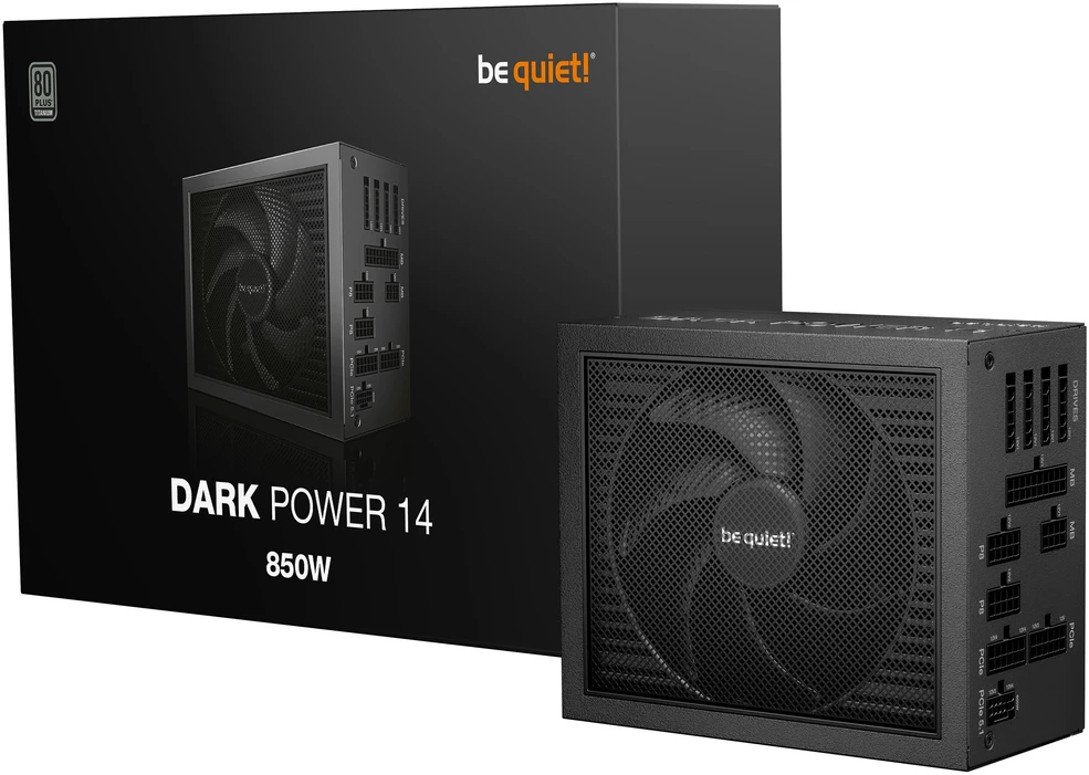 be quiet! Dark Power 14 80 PLUS Titanium Power Supply, ATX 3.1, PCIe 5.1 - 850 Watts