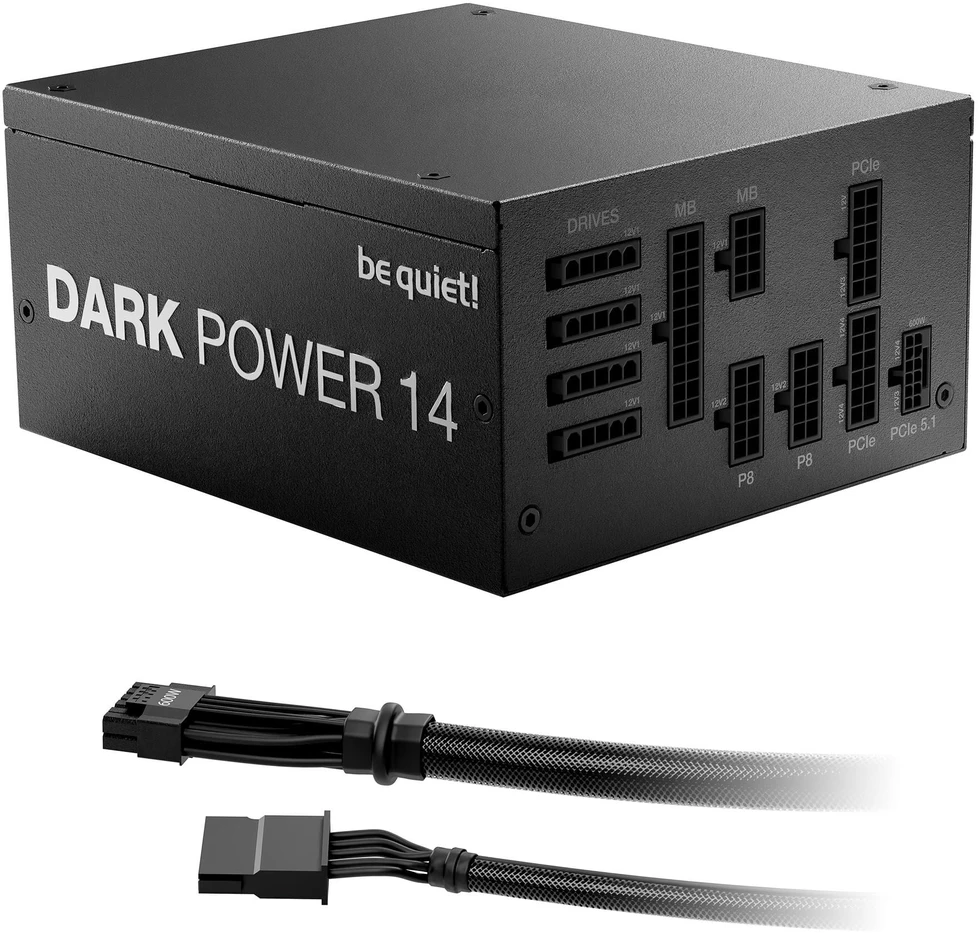 be quiet! Dark Power 14 80 PLUS Titanium Power Supply, ATX 3.1, PCIe 5.1 - 850 Watts