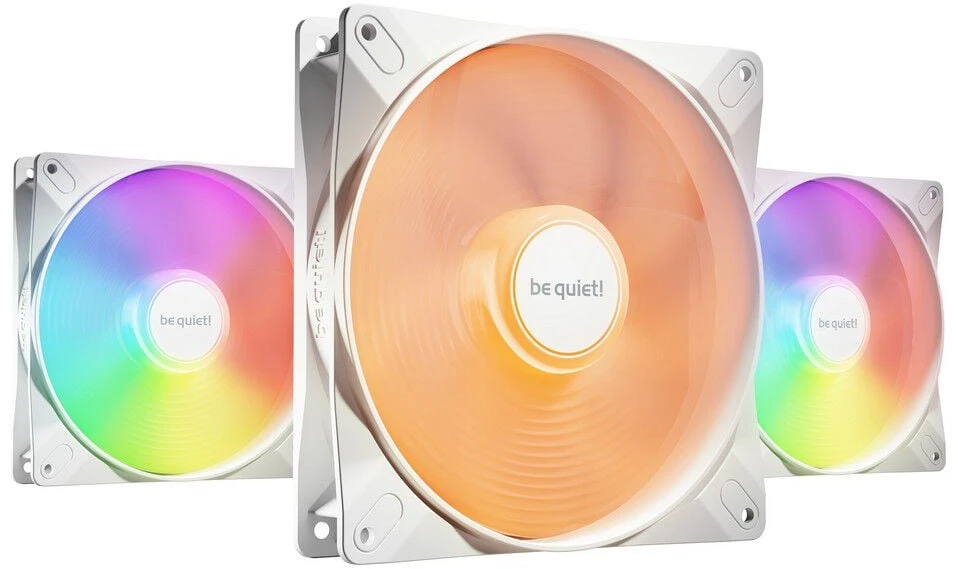 Kompiuterio Korpuso Ventiliatorius - be quiet! LIGHT WINGS LX 140mm PWM 3-Pack Baltas