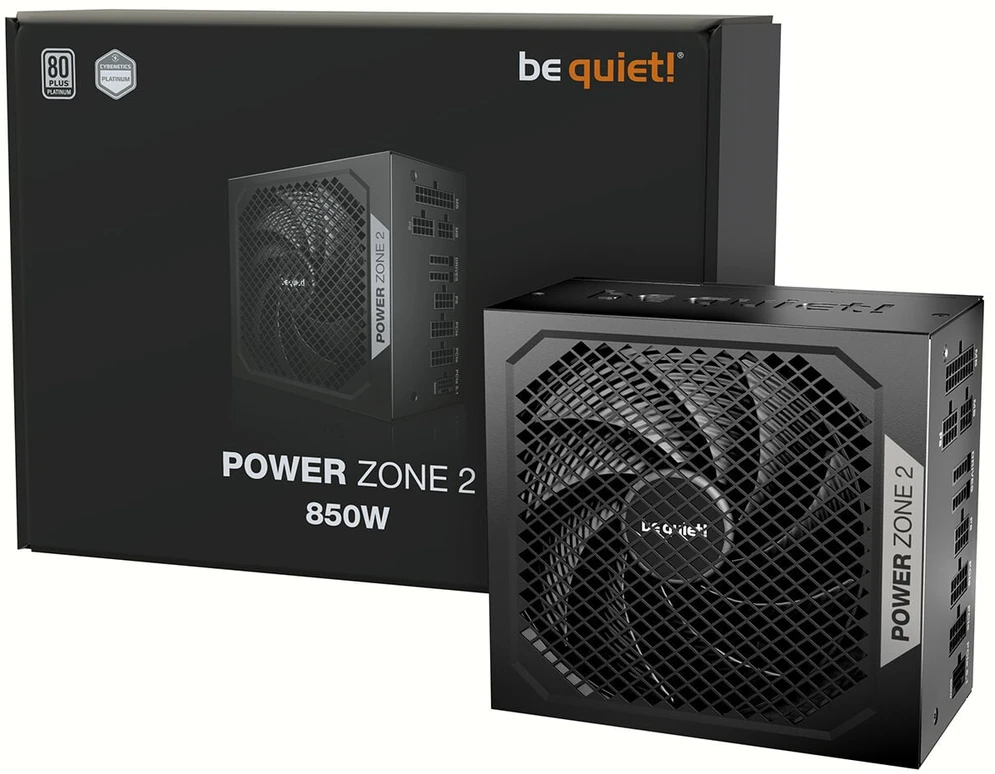 „Be Quiet! POWER ZONE 2“ 850 W maitinimo blokas 20+4 kontaktų ATX ATX juodas