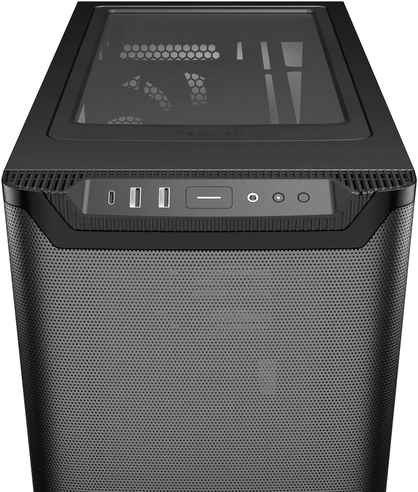 Be Quiet! tyliai! Pure Base 501, oro srautas, juoda