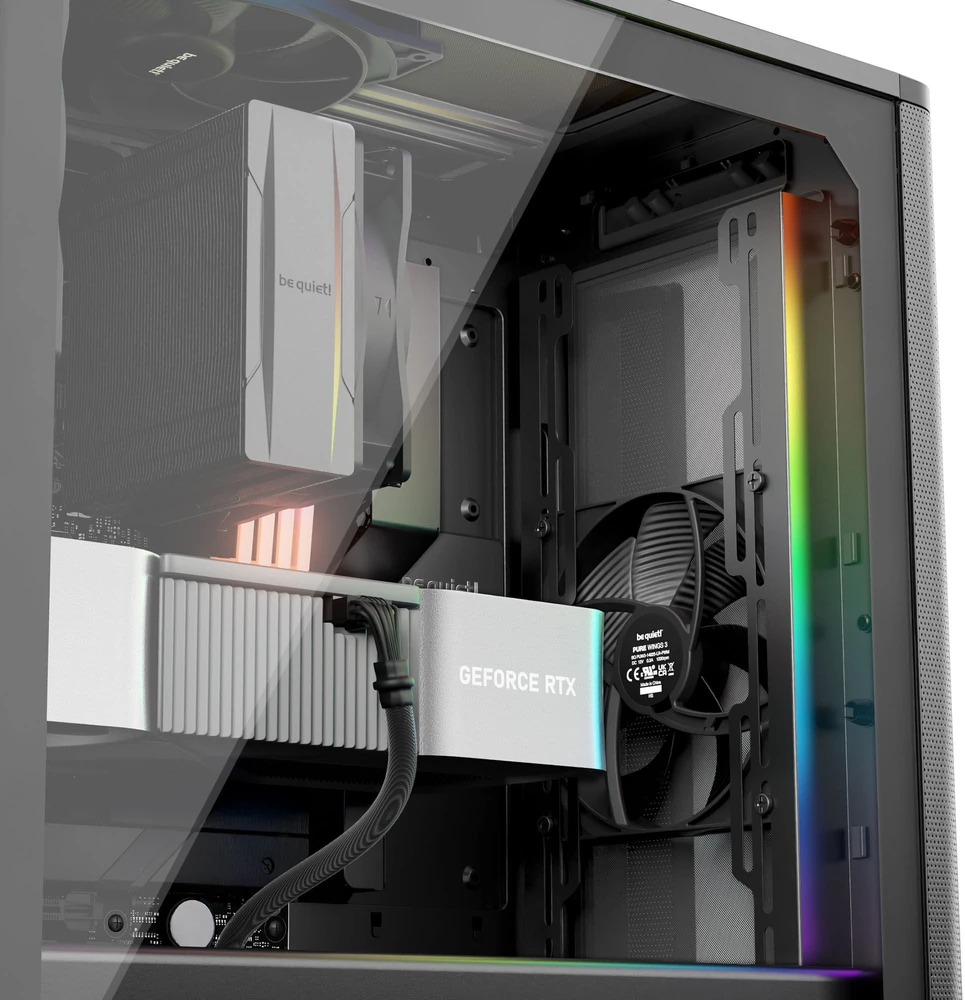 LISTAN BE QUIET Pure Base 501 DX Juoda ARGB