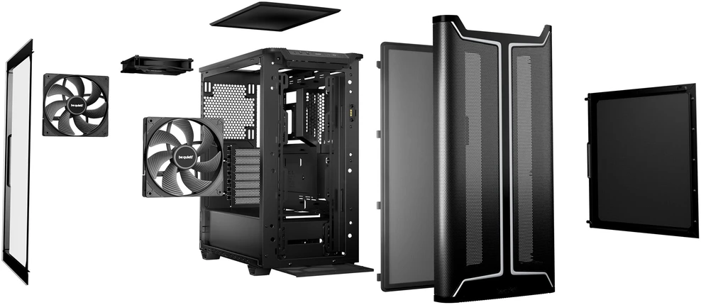 LISTAN BE QUIET Pure Base 501 DX Juoda ARGB
