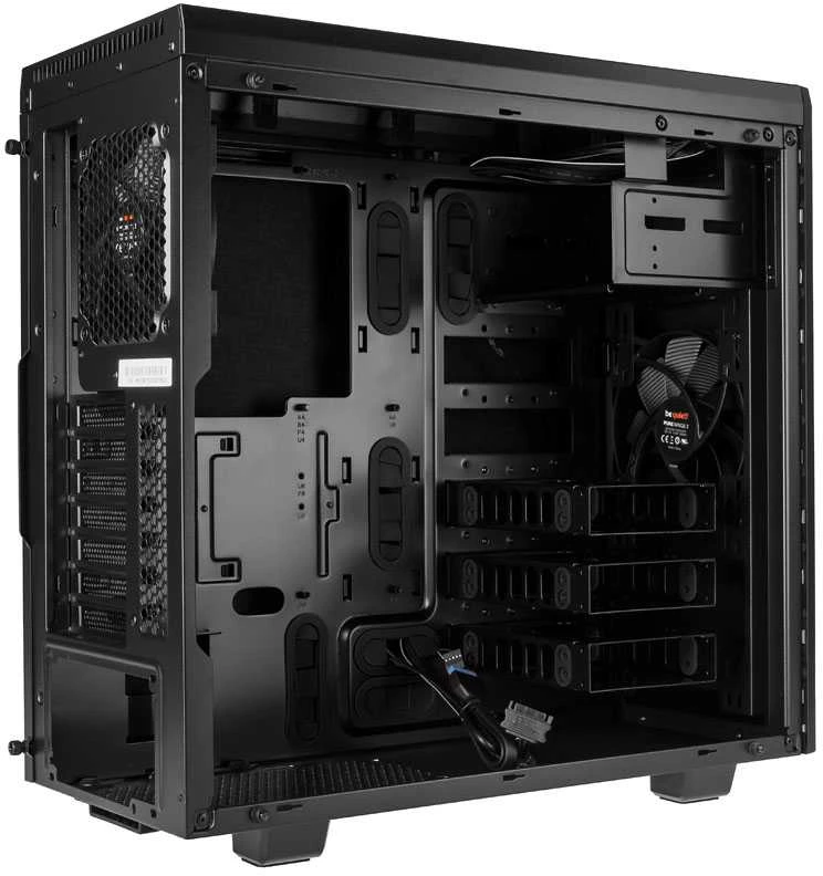 BE QUIET PURE BASE 600 Langas Juodas Midi bokštas su apžvalgos langu