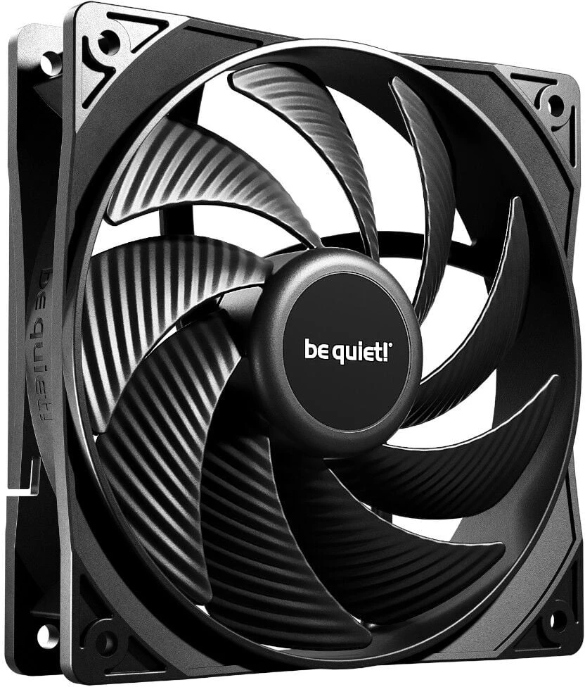 „Be Quiet! Pure Wings“ 3 ventiliatoriai, PWM, didelio greičio, juodas, 120 mm, 3 vnt. pakuotėje