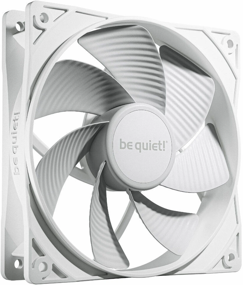 „Be Quiet! Pure Wings“ 3 ventiliatoriai, PWM, atbulinės eigos, 120 mm, balti, 3 vnt. pakuotėje