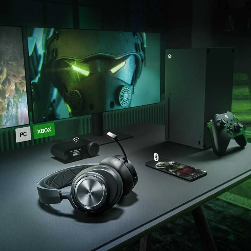 Belaidės ausinės žaidimams SteelSeries Arctis Nova Pro Wireless X, Juodos spalvos