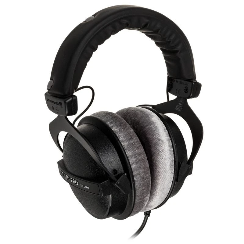 Beyerdynamic DT 770 PRO juodos su veliūrinėmis pagalvėlėmis