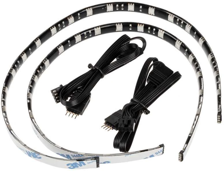 „BitFenix Alchemy 2.0“ magnetinių RGB LED juostelių rinkinys – 2 x 40 cm, 2 x 21 LED