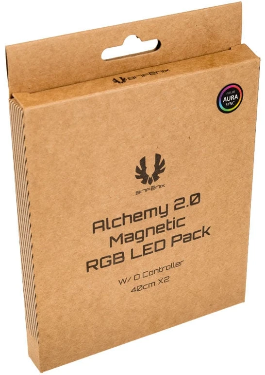 „BitFenix Alchemy 2.0“ magnetinių RGB LED juostelių rinkinys – 2 x 40 cm, 2 x 21 LED
