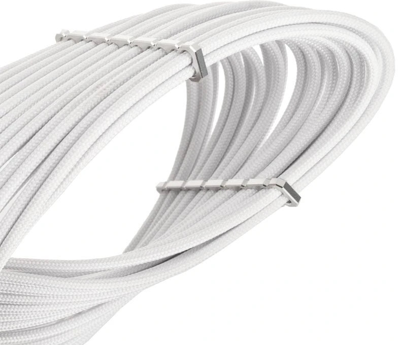 BitFenix Alchemy 6-Pin-PCIe-Extension cable, 45 cm, sleeved – baltos spalvos