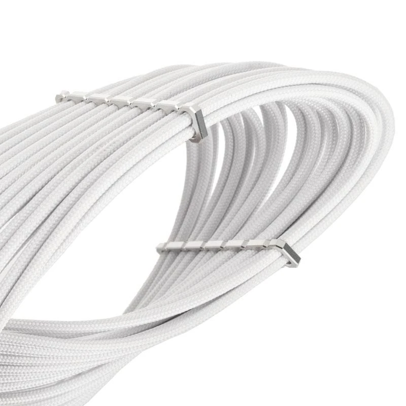 BitFenix Alchemy 6-Pin-PCIe-Extension cable, 45 cm, sleeved – baltos spalvos