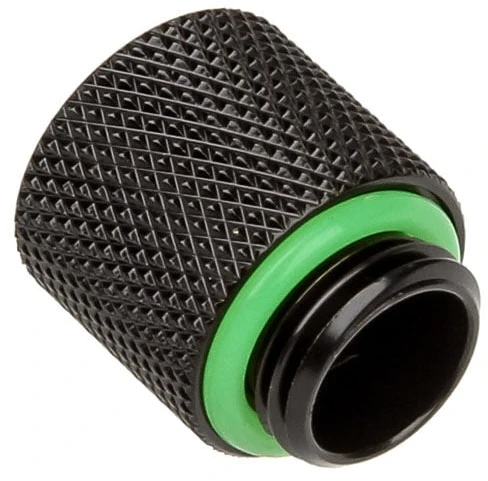 Bitspower adapteris G1/4 colio AG į G1/4 colio IG – 15 mm, matinis juodas