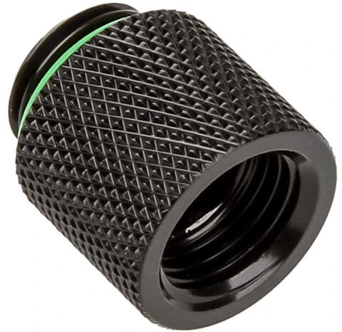 Bitspower adapteris G1/4 colio AG į G1/4 colio IG – 15 mm, matinis juodas