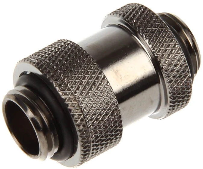 „Bitspower Aqua-Pipe II“ (22–31 mm) AGB vamzdžiams – G1/4 spalvos, blizgus juodas