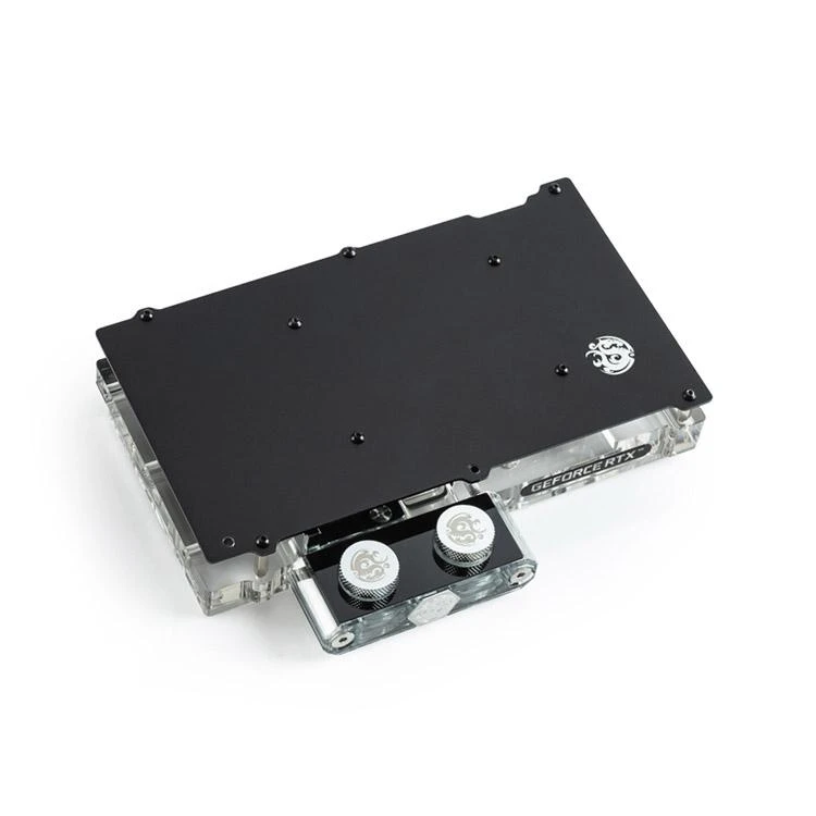 Bitspower vandens blokas RTX 3070 su juoda plokšte