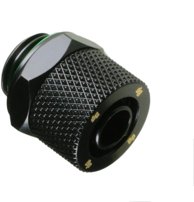Bitspower tiesus jungtis G1/4 colio AG ant 11/8 mm – matinės juodos spalvos