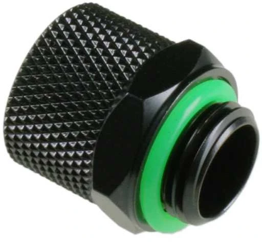 Bitspower tiesus jungtis G1/4 colio AG ant 11/8 mm – matinės juodos spalvos