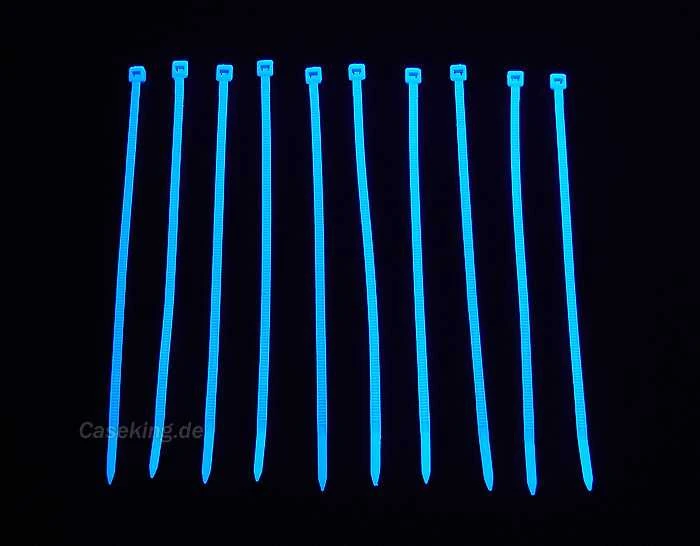 Bitspower kabelių surišimo rinkinys, 20 vnt., 120 mm – UV mėlynas