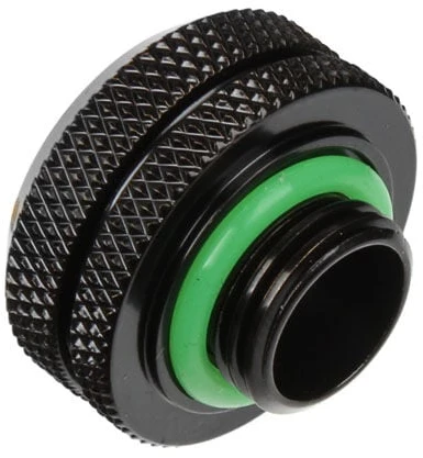 „Bitspower Multi-Link“ adapteris, tiesus G1/4 colio vidinis sriegis, 16 mm išorinio skersmens kietas vamzdis, matinis juodas